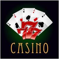 casino de lujo un icono de juego vector