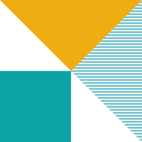 trendy geometric with checkered patterns in multiple colors and shapes. creative contemporary design element in square for decoration of pop theme design. png