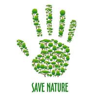 Environmental ecology protection poster vector