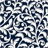 Ornamental white floral seamless pattern vector