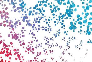 Light Blue, Red vector background with curved circles.