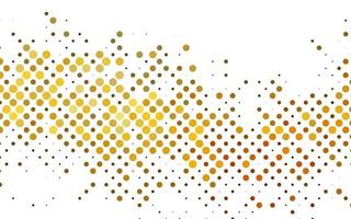 Light Yellow, Orange vector background with bubbles.