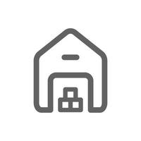 Warehouse  icon. Perfect for delivery icon or user interface applications. vector sign and symbol