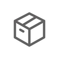 Item box icon. Perfect for delivery icon or user interface applications. vector sign and symbol