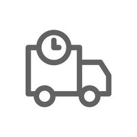 Delivery time icon. Perfect for delivery icon or user interface applications. vector sign and symbol