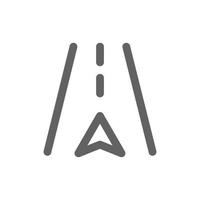 straight ahead icon. Perfect for map icon or user interface applications. vector sign and symbol