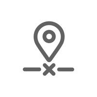 location pin icon. Perfect for map icon or user interface applications. vector sign and symbol