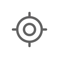 target destination  icon. Perfect for map icon or user interface applications. vector sign and symbol