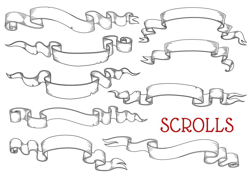Scroll Banner Vector Art, Icons, and Graphics for Free Download