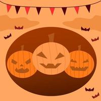 Halloween party background vector