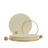 3D goldener Podestball png