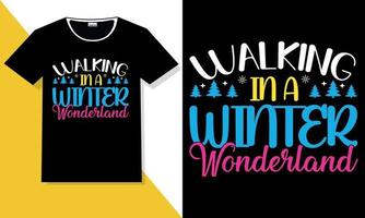 winter t shirt design vector