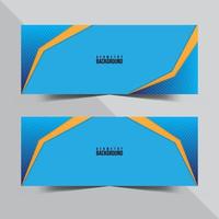 elegante negocio azul banner colección diseño forma geométrica vector