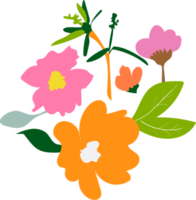 PNG bloemen sier- ontwerp elementen