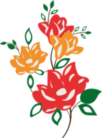 Png floral ornamental design elements