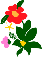 PNG bloemen sier- ontwerp elementen