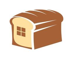 Bread shape with windows inside vector