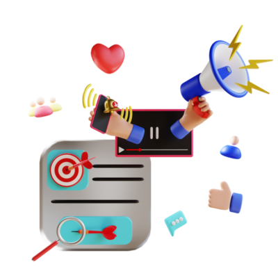 Social Media Marketing PNGs for Free Download
