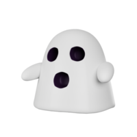 3d interpretazione di fantasma Halloween icona png