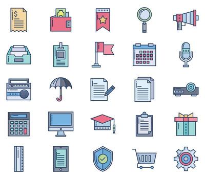 interfaz de usuario, conjunto de iconos básicos de la interfaz de usuario, icono web vector