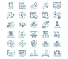 Project work and software development set vector