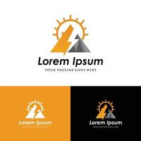 Power Energy Logo Design Elements vector