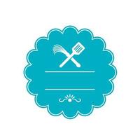 Spatula Flogger Whip Crossed Rosette Retro vector