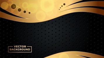 Abstract modern background gold color vector