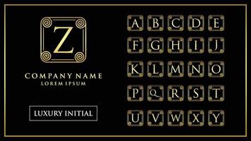 Luxury and elegant initial letter vector template