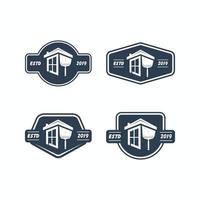 real estate logotype collection of classic styles, vector templates