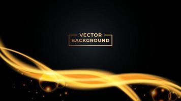 Abstract Gradient background gold color vector