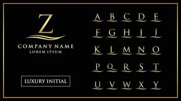 Luxury and elegant initial letter vector template
