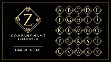 Luxury and elegant initial letter vector template