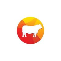 Cow Icon Colorfull designs vector