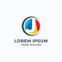 Letter J logotype vector template