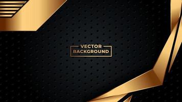 Abstract modern background gold color vector