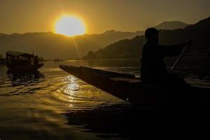 Sunrise at Dal lake, Kashmir. photo