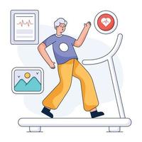 Trendy flat illustration of analysis vector