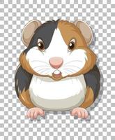 Hamster in cartoon style vector