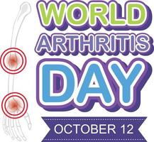 World Arthritis Day Poster Design vector