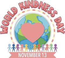World Kindness Day Logo Concept vector