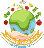 World Food Day Banner Design vector