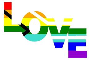 bandera del orgullo lgbt, fondo de la bandera del arco iris. movimiento de bandera de paz multicolor. símbolo de colores originales. vector
