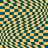 1970 Wavy Swirl Seamless Pattern in Orange and Pink Colors. Seventies Style, Groovy Background vector