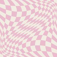 1970 Wavy Swirl Seamless Pattern in Orange and Pink Colors. Seventies Style, Groovy Background vector