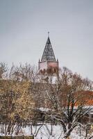 Old Factory Building in the Winter photo