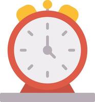 Alarm Clock Flat Icon vector
