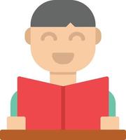 Reading Flat Icon vector