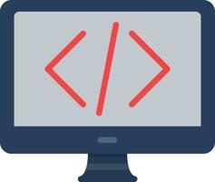 Coding Flat Icon vector