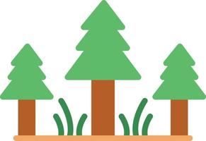 Pine Flat Icon vector